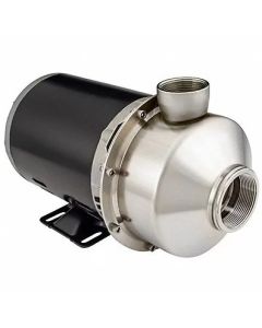 American Stainless Pump - 1-Phase x 115/230V - Viton Seals - 304 Stainless - TEFC - 1-1/2-Inlet/2-Inch Outlet - 1.5 HP