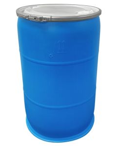 Aquagation Poly Drum Barrel with Lid - Food Grade - Blue - 55 Gallon