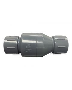 PVC Spring Check Valve - Gray - Socket x Socket - 1-Inch (78/Cs)