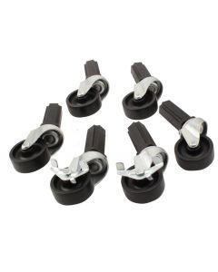 Fast Fit Caster Wheels - 6-pieces