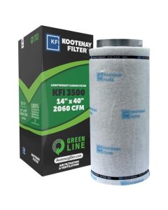 Kootenay Lite Carbon Filter KFI 3500 - 14 inch x 40 inch - 14-Inch Flange - 2060 CFM (4/Plt)