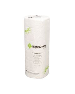 Kitchen Roll Towels - 2-Ply White 100% Virgin Pulp - 11-Inch x 7.8-Inch - 85 Sheets (Case of 30)