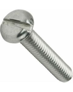 Machine Screw Pan Head Slotted 18-8 Stainless Steel - #10-24 x 1-Inch (Pack of 100) (10/Cs)