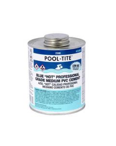 PVC Cement - Blue - Pool-TITE PVC Glue - 1/2-Pint (24/Cs)
