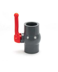 PVC Compact Ball Valve - Gray - FPT x FPT - 4-Inch (1/Cs)