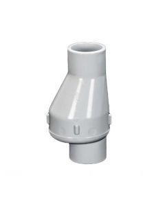 PVC挡板止回阀Wh——没有春天ite - Socket x Socket - 3/4-Inch (12/Cs)