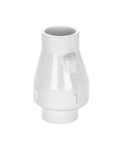 PVC Flapper Check Valve - Spring - White - Socket x Socket - 2-Inch (12/Cs)