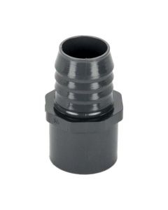 PVC Insert Adapter - Gray - Barb x Spigot - 1-1/4-Inch (50/Cs)