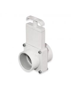 PVC三件套的年代lice Valve - White - Socket x Socket - 1-1/2-Inch (12/Cs)