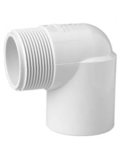 PVC 90 Degree Street Elbow Fitting - Socket x MPT - 1- Inch (50/Cs)