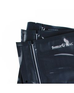 Shield N Seal Vacuum Seal Bags - Black+Black - 5 mil - 11â€ x 23â€ w/ Zipper (Box of 50 Bags) (5/Cs)