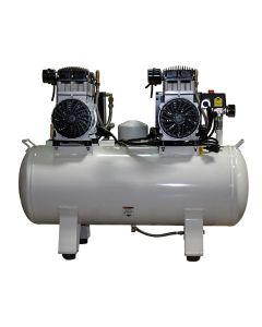 Ultra Quiet & Oil-Free Air Compressor - 10 Gallon Aluminum Tank - 2 HP - 5.3 CFM @ 90 PSI (120 PSI Max)