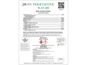 JR Croptech Vegetative Mix 9-17-28 Water Soluble Fertilizer - 25 Pound (80/Plt)