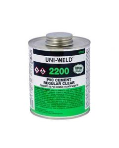 Uni-Weld 2200 PVC Solvent Cement - Regular Body - Clear
