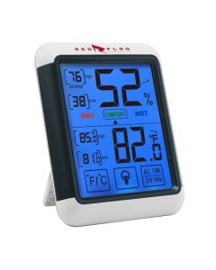 RedFlag Products Indoor Digital Thermometer Hygrometer w/ Large Backlit Touchscreen